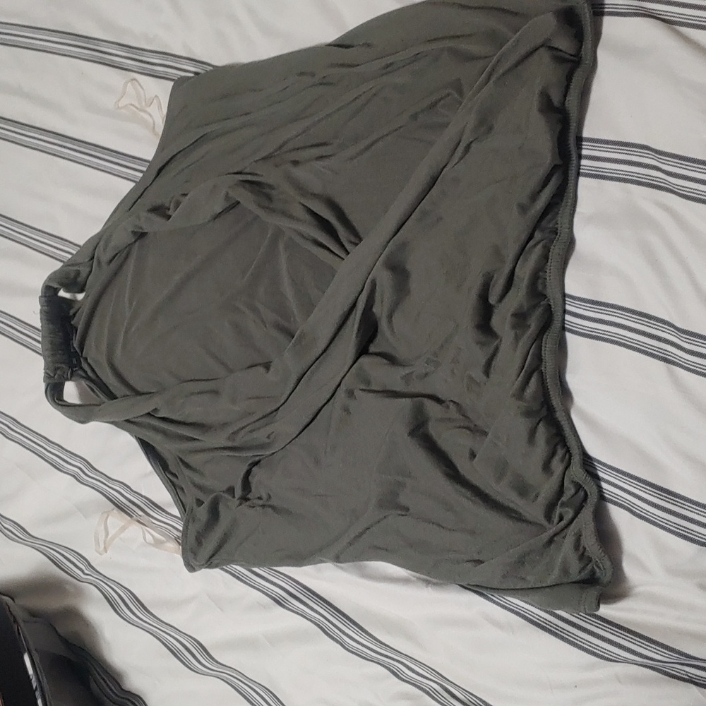 Olive Green open front tank